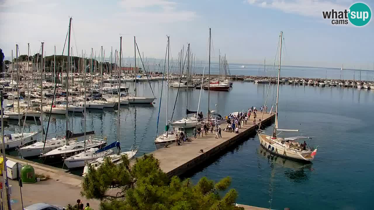 Webcam Sistiana – Vue sur la marina et la baie