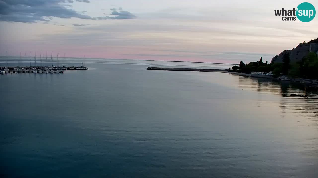 Webcam Sistiana – Blick auf Marina und Bucht