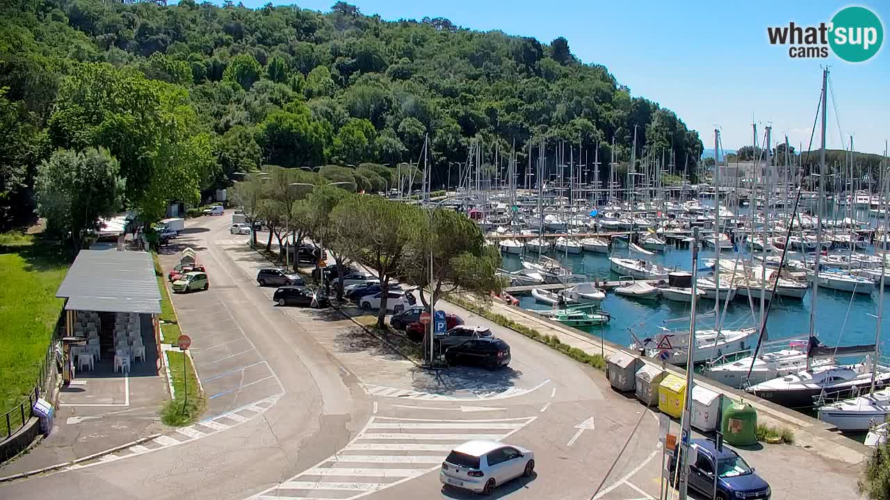 Webcam Sistiana – Pogled na marinu i zaljev