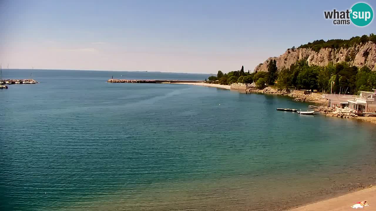 Webcam Sistiana – Vista sobre la marina y la bahía