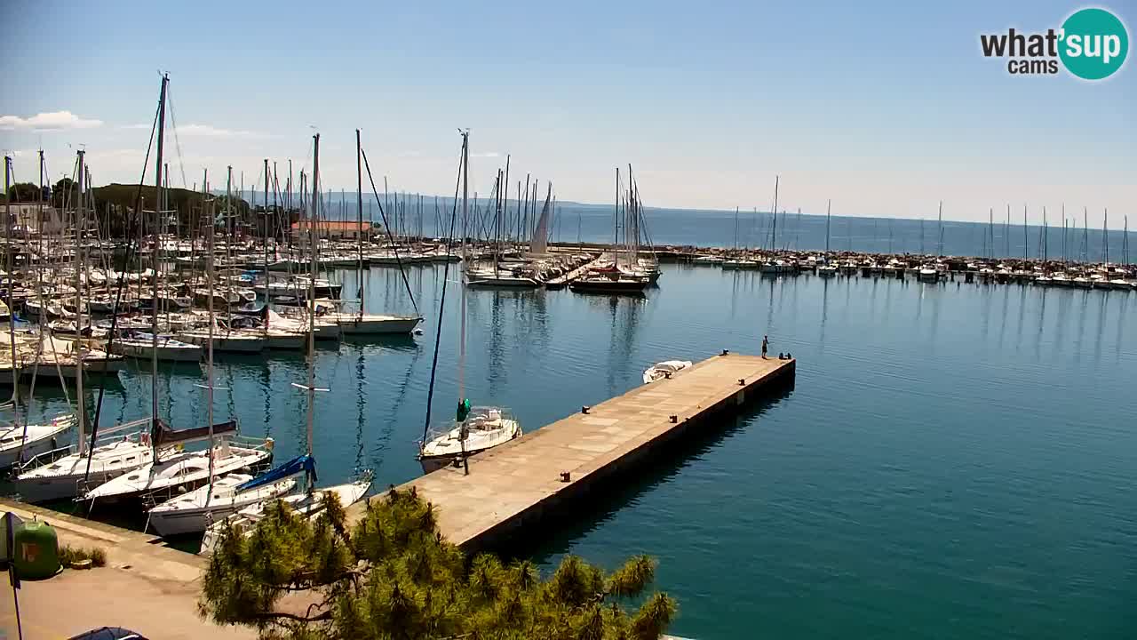 Webcam Sistiana – Vista sobre la marina y la bahía