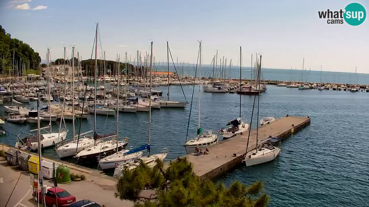 Spletna kamera Sesljan (Sistiana) – Pogled na marino in zaliv