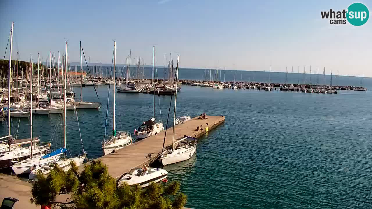 Webcam Sistiana – Vue sur la marina et la baie