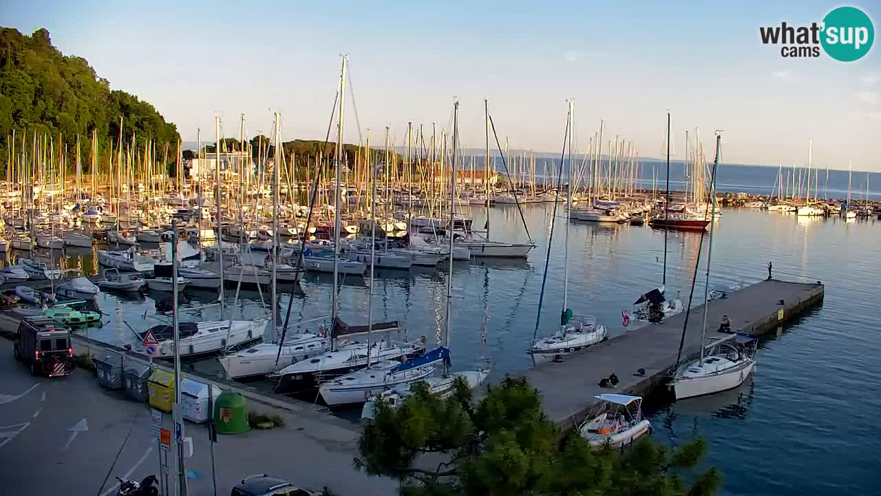 Webcam Sistiana – Vista sobre la marina y la bahía