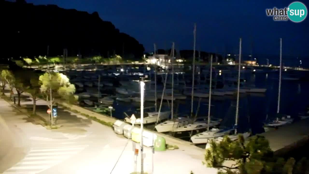 Webcam Sistiana – Vue sur la marina et la baie