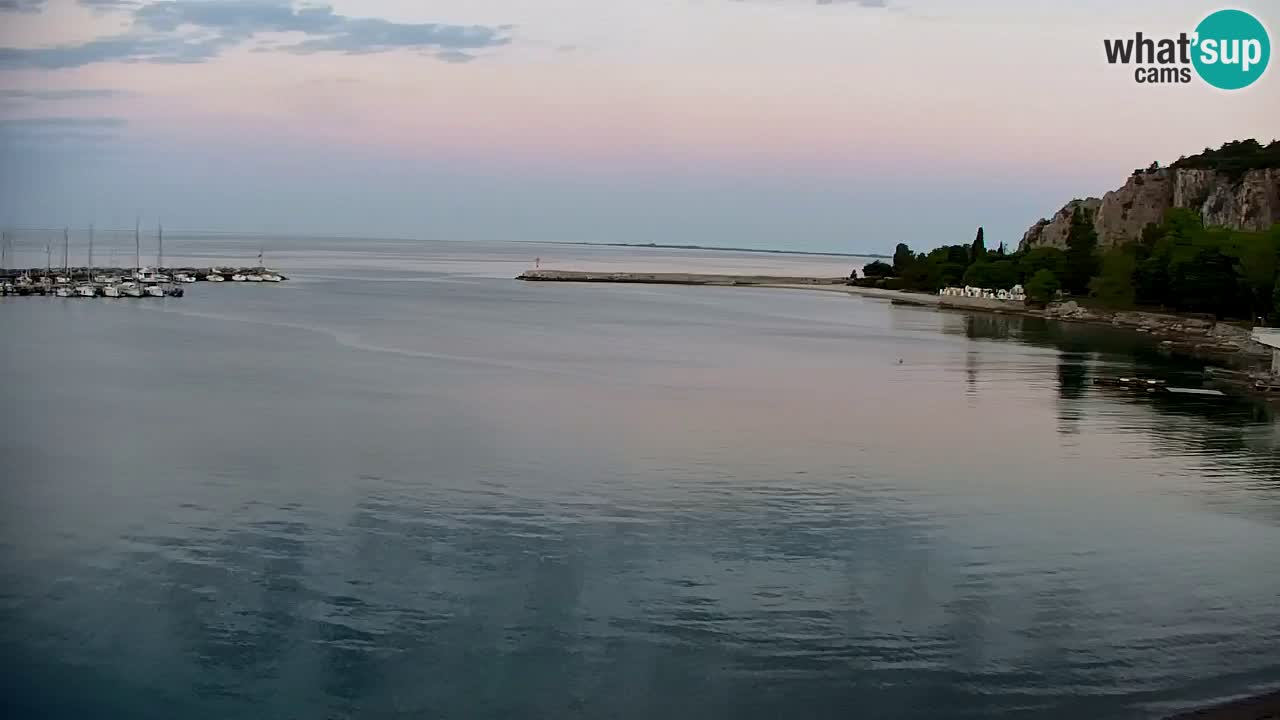 Webcam Sistiana – Vue sur la marina et la baie