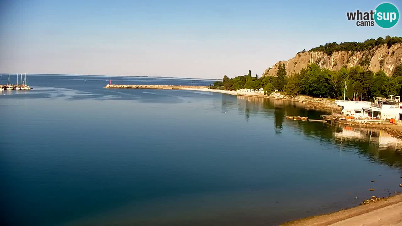 Webcam Sistiana – Vista sobre la marina y la bahía