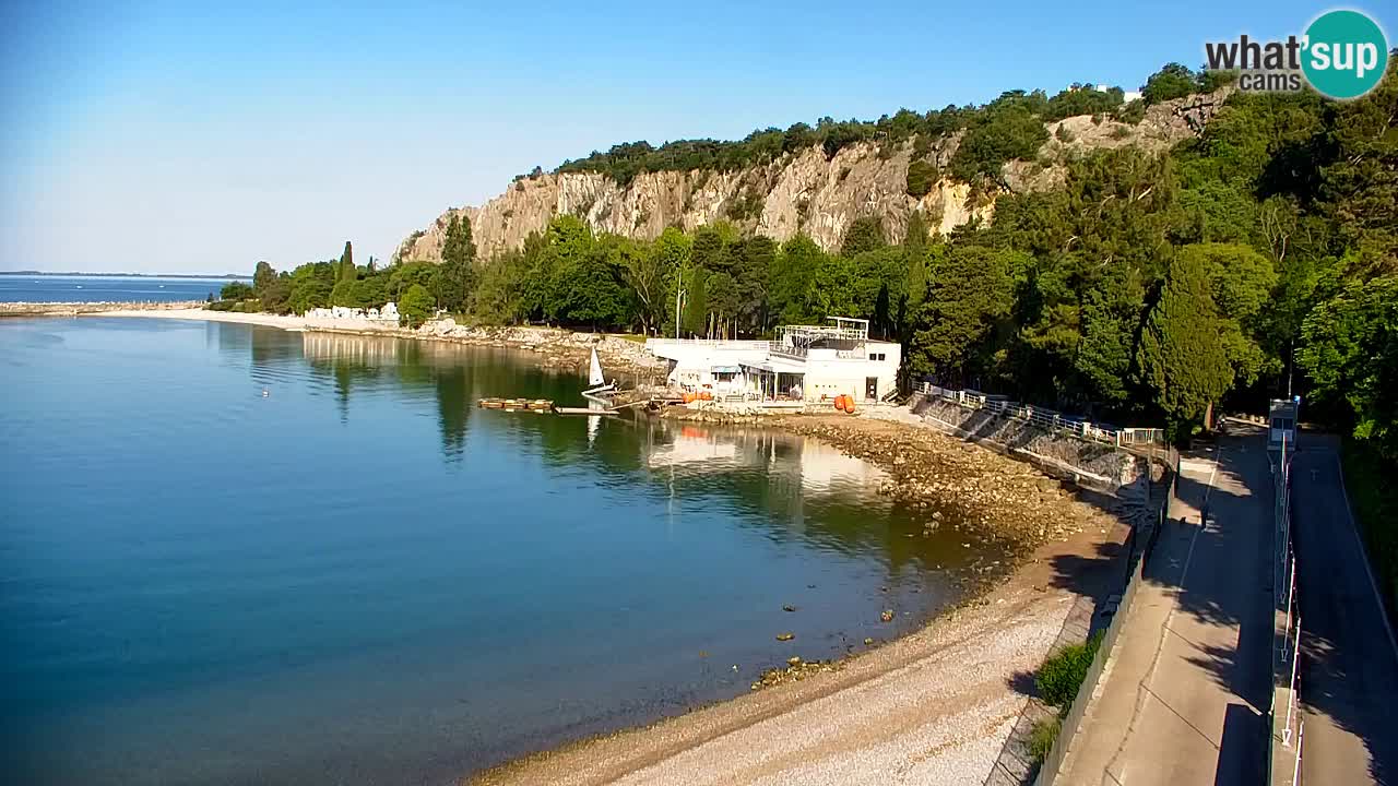 Webcam Sistiana – Vista sobre la marina y la bahía