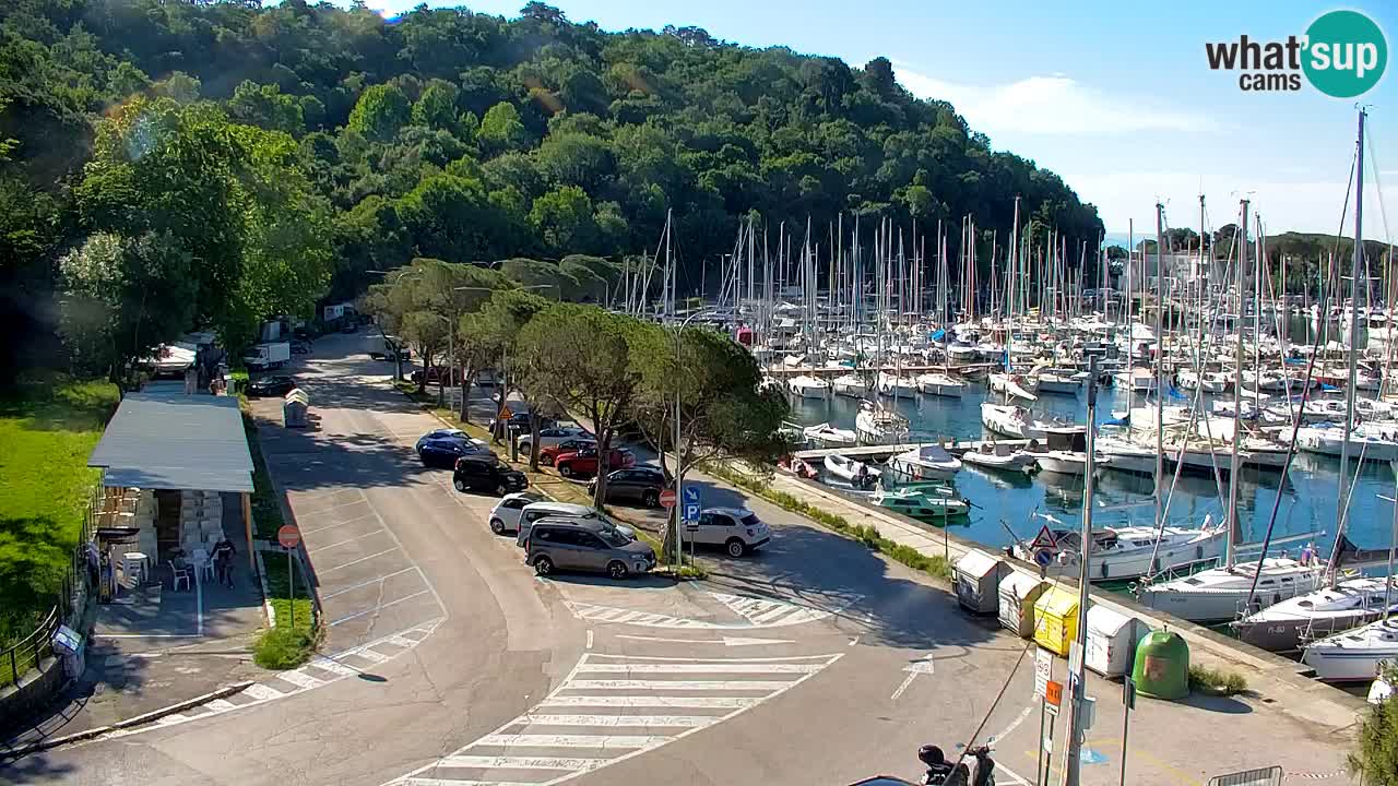 Webcam Sistiana – Vista sobre la marina y la bahía
