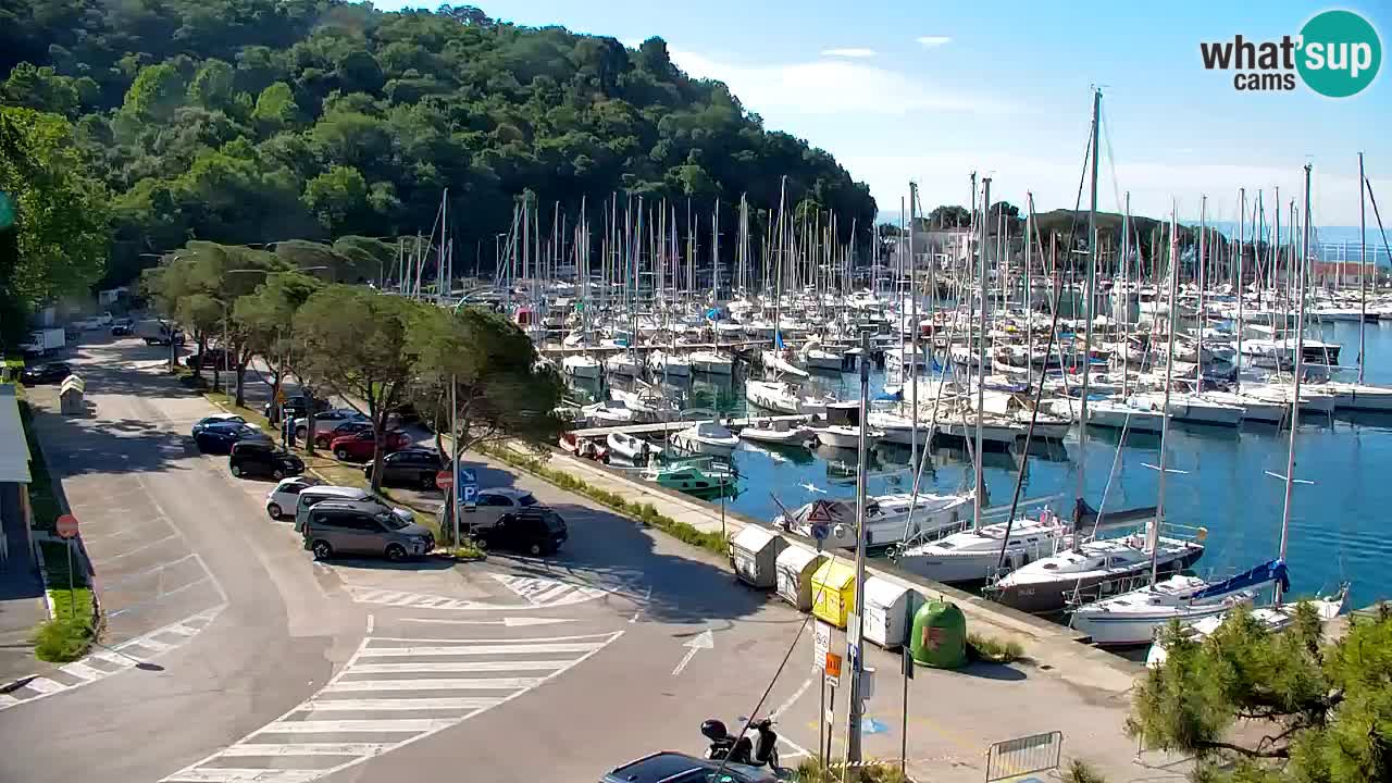Webcam Sistiana – Pogled na marinu i zaljev