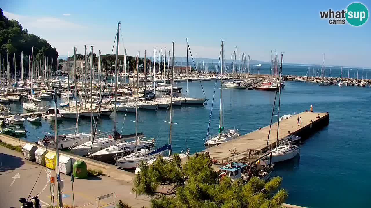 Webcam Sistiana – Vista sobre la marina y la bahía