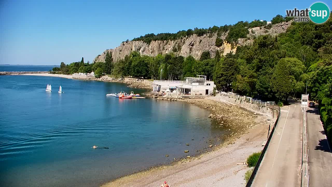 Webcam Sistiana – Pogled na marinu i zaljev