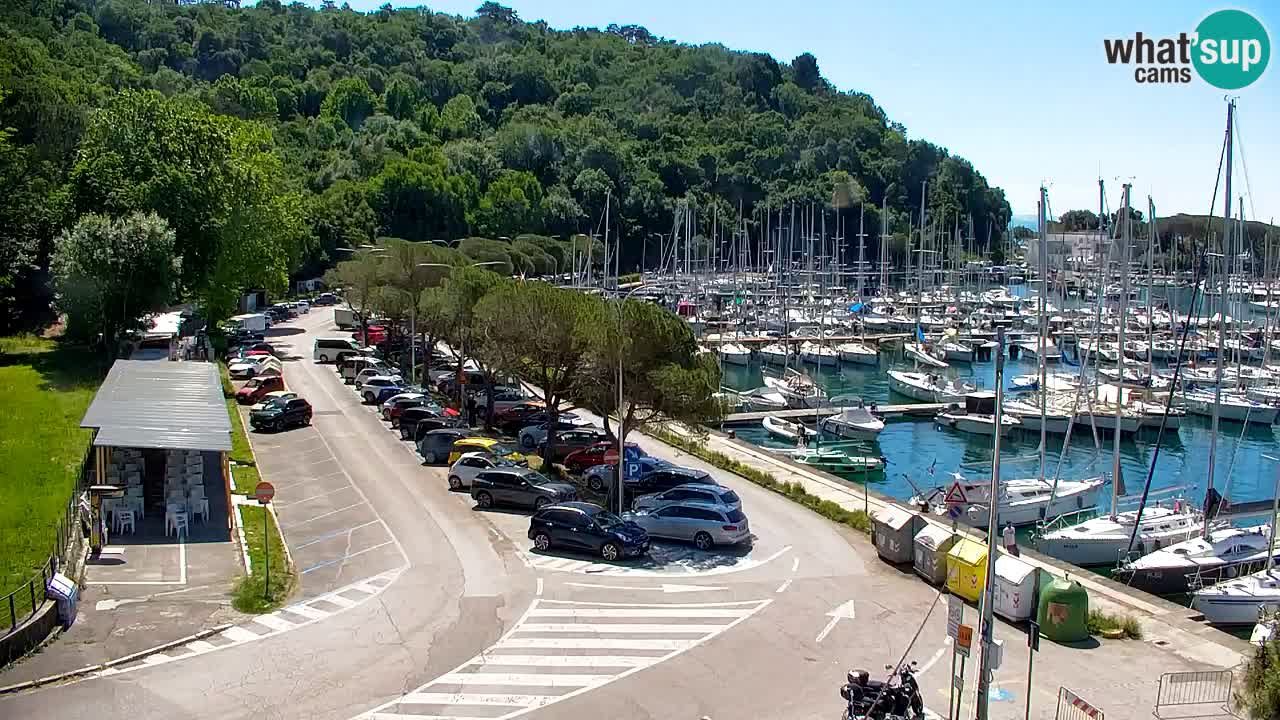 Webcam Sistiana – Pogled na marinu i zaljev
