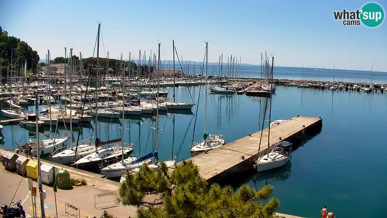 Webcam Sistiana – Pogled na marinu i zaljev