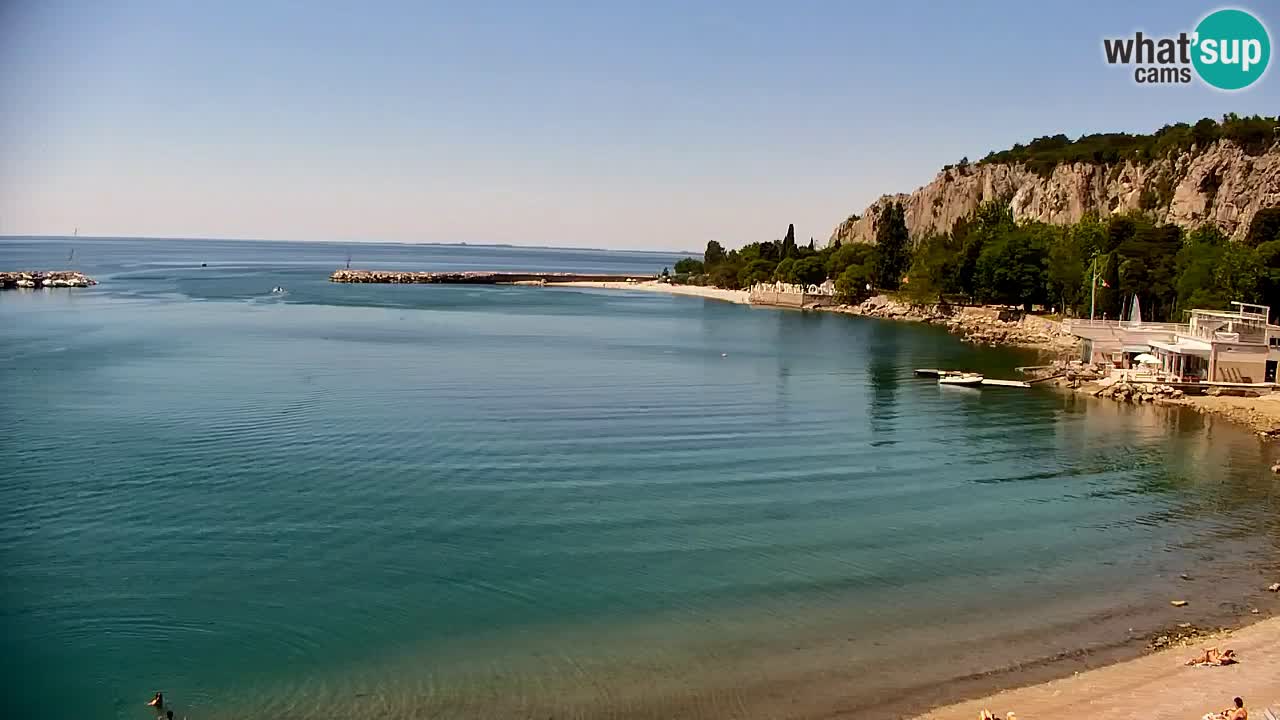 Webcam Sistiana – Vue sur la marina et la baie