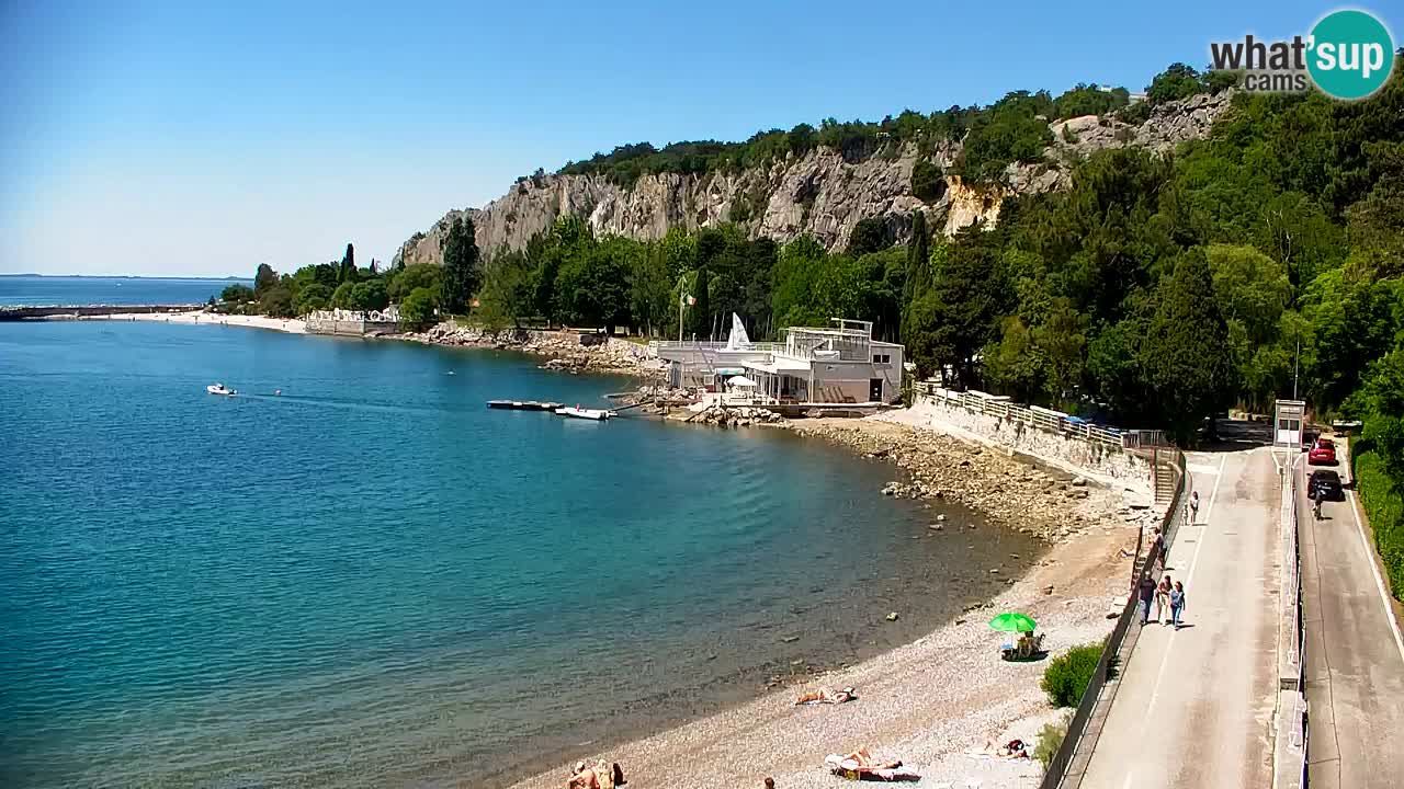 Spletna kamera Sesljan (Sistiana) – Pogled na marino in zaliv