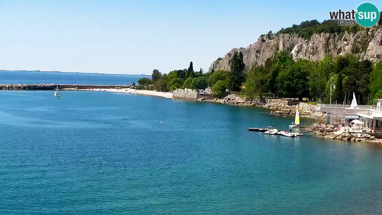 Webcam Sistiana – Pogled na marinu i zaljev