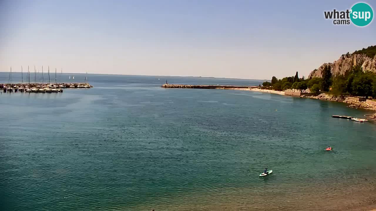 Webcam Sistiana – Vista sulla marina e sulla baia