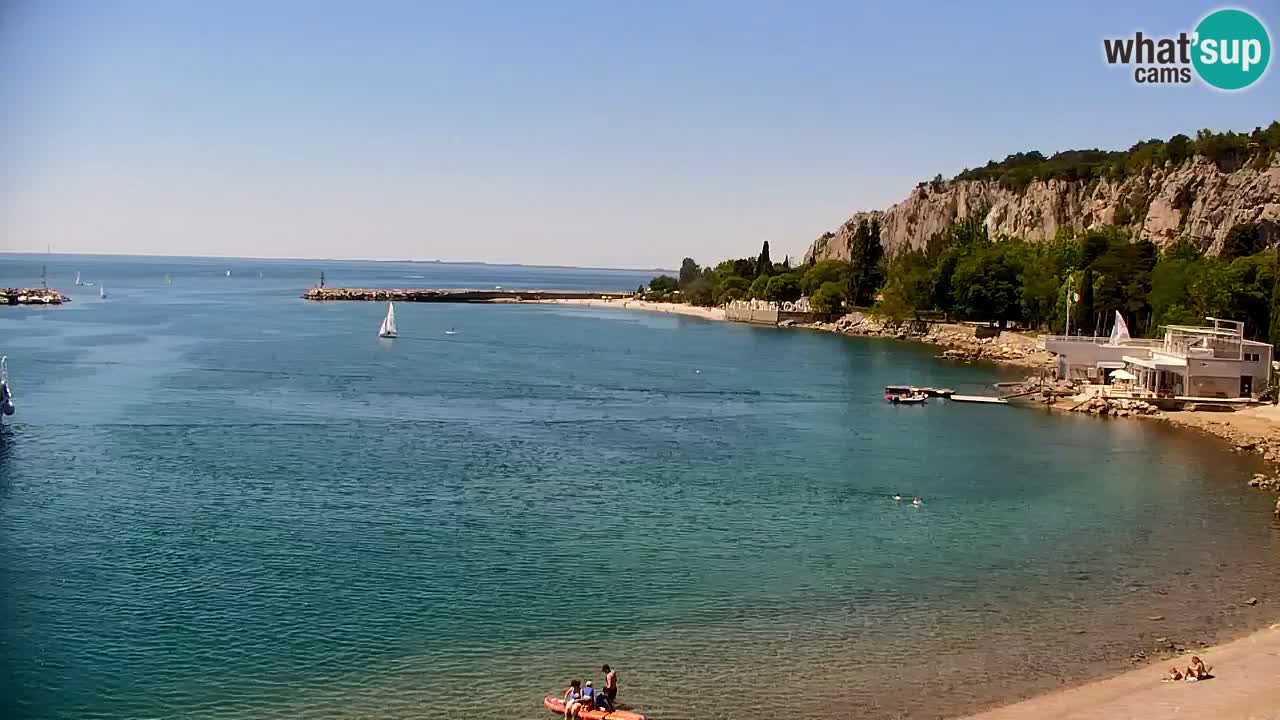 Webcam Sistiana – Vista sulla marina e sulla baia