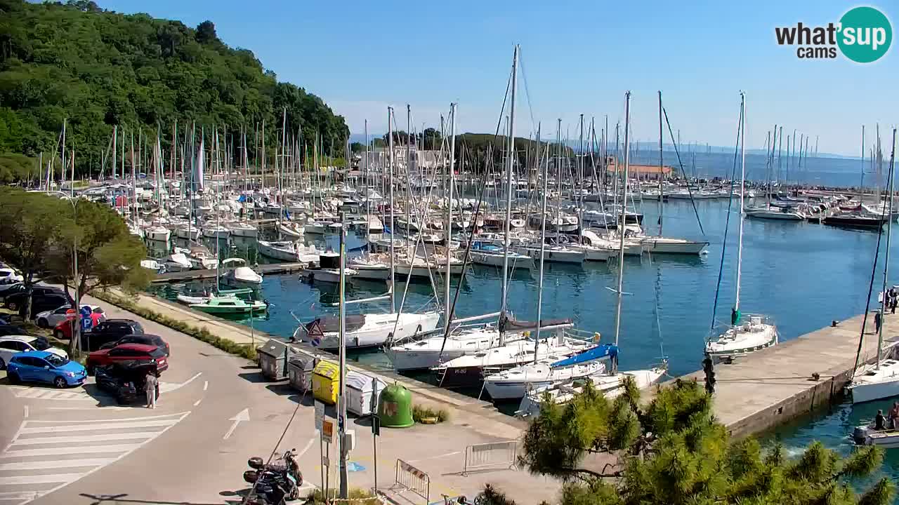Webcam Sistiana – Vista sobre la marina y la bahía