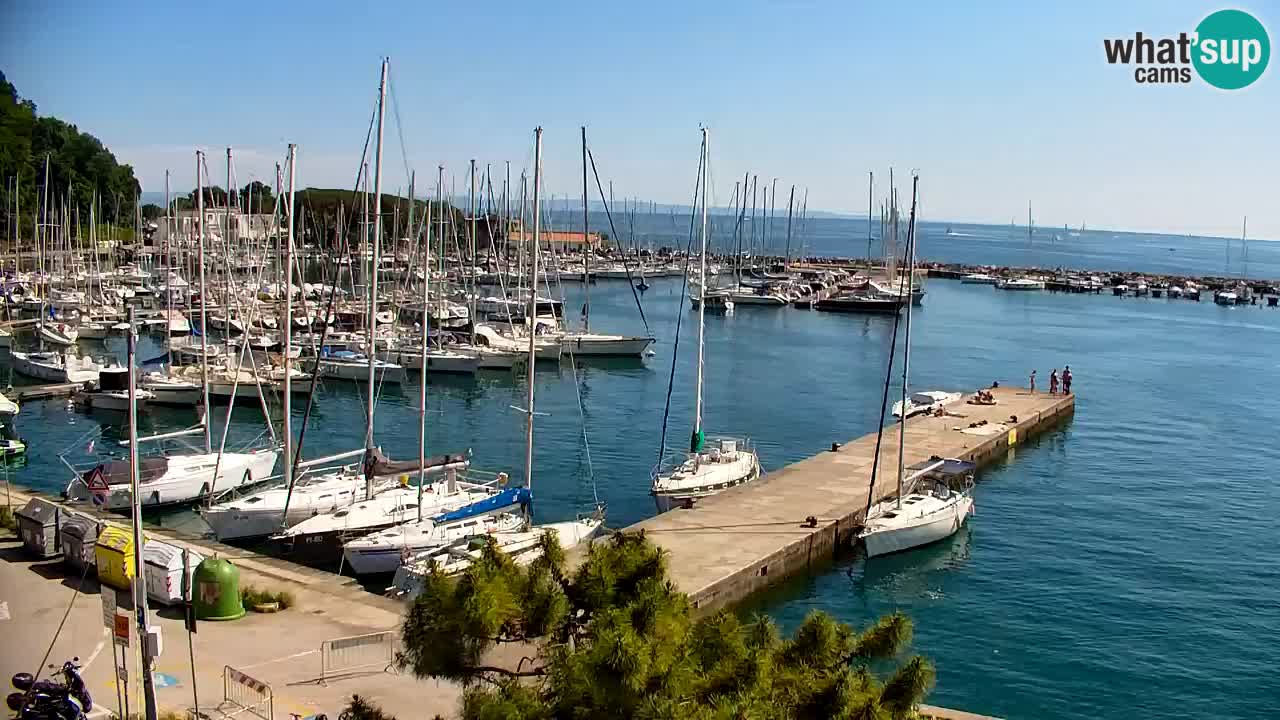 Webcam Sistiana – Vue sur la marina et la baie