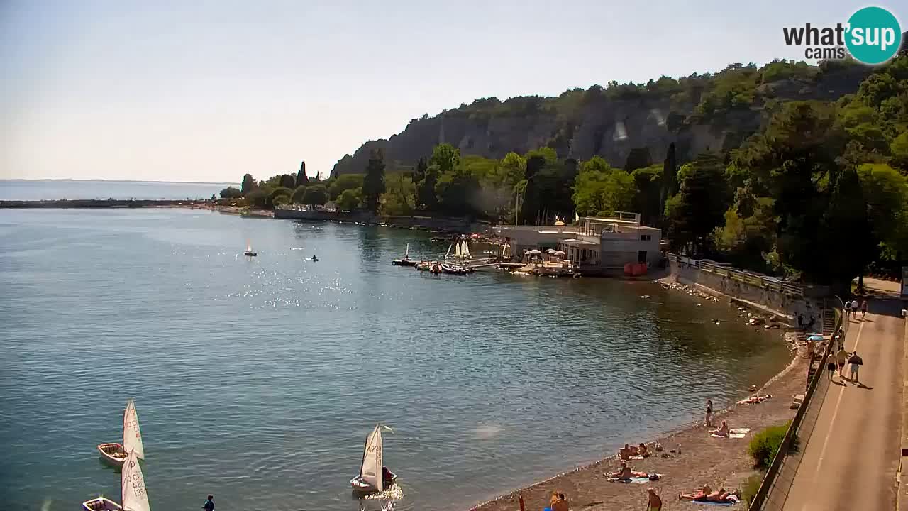 Webcam Sistiana – Vista sobre la marina y la bahía