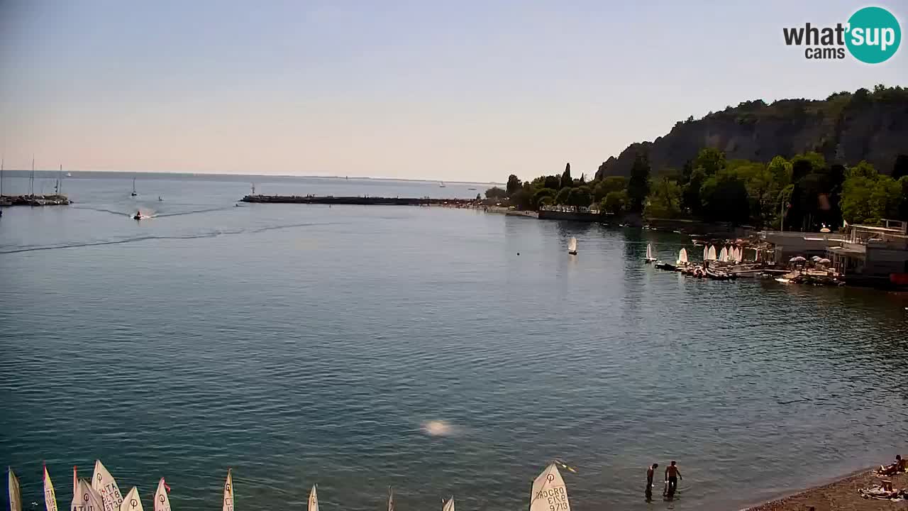Webcam Sistiana – Vista sobre la marina y la bahía