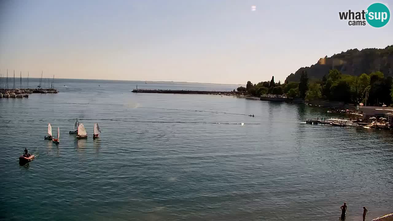 Webcam Sistiana – Vue sur la marina et la baie