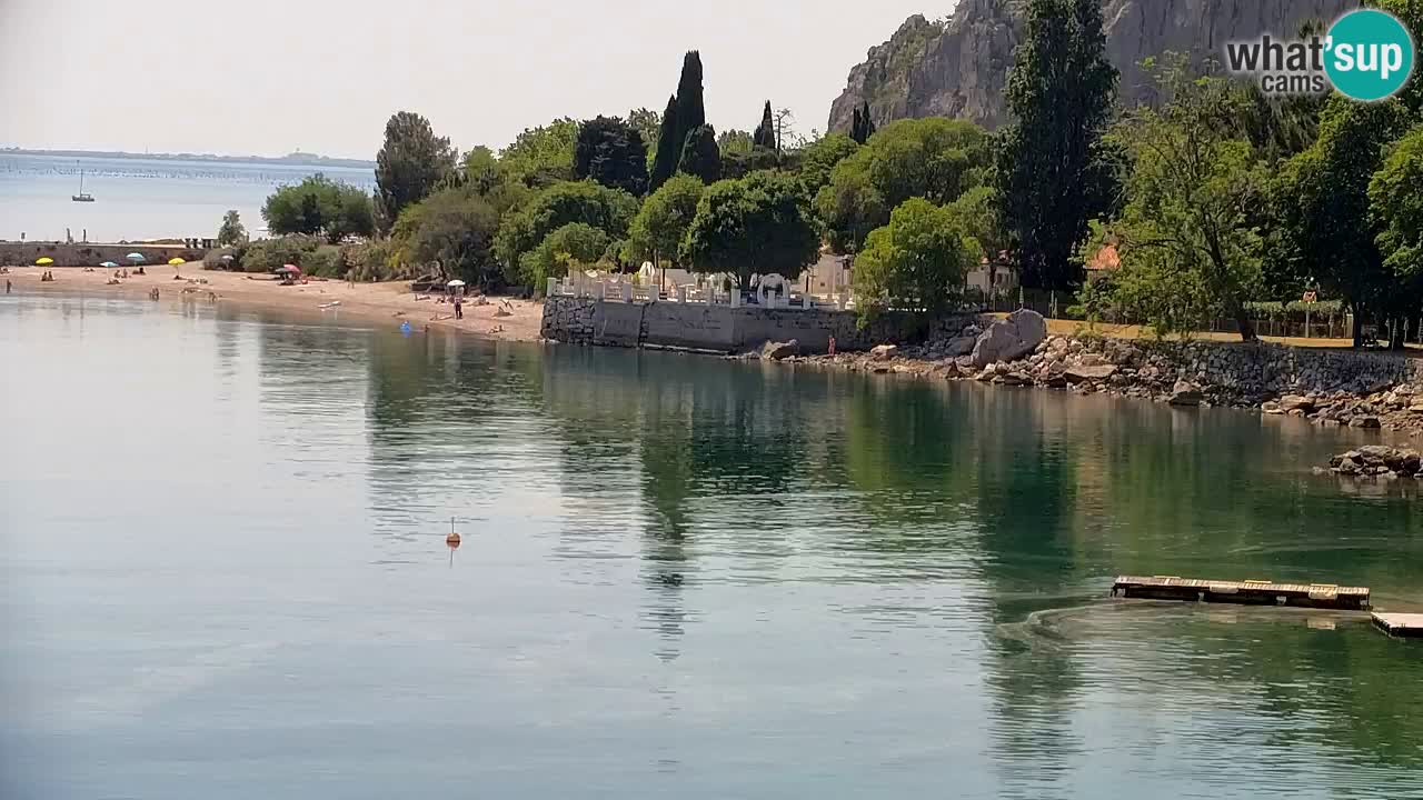 Webcam Bahía de Sistiana – Vista en directo del puerto deportivo y la costa