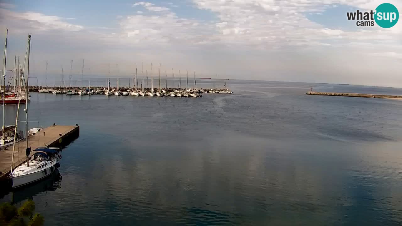 Webcam Bahía de Sistiana – Vista en directo del puerto deportivo y la costa