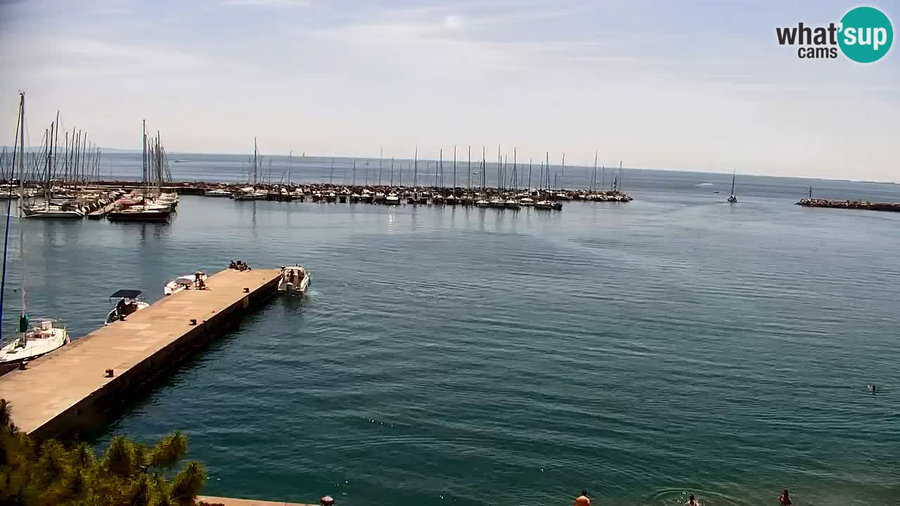 Webcam Baie de Sistiana – Vue en direct de la marina et de la baie