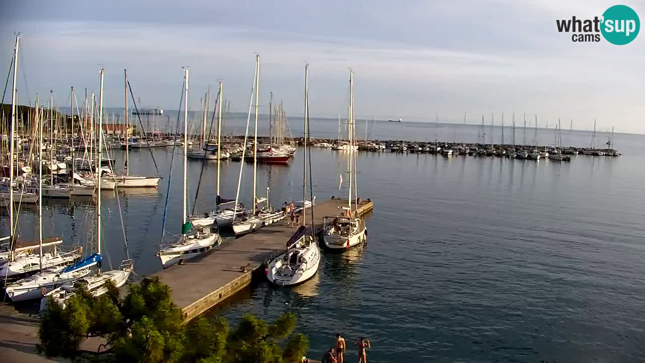 Spletna kamera Sesljanski zaliv – Pogled v živo na marino in zaliv