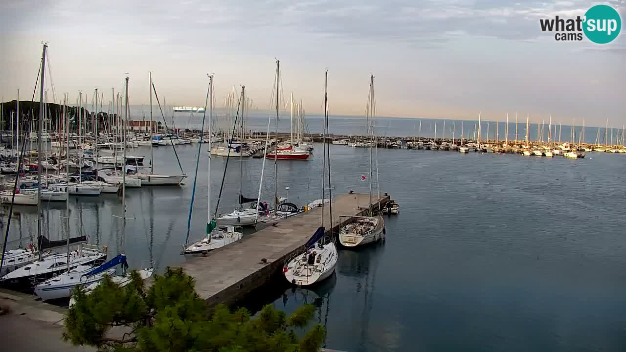 Webcam Baie de Sistiana – Vue en direct de la marina et de la baie