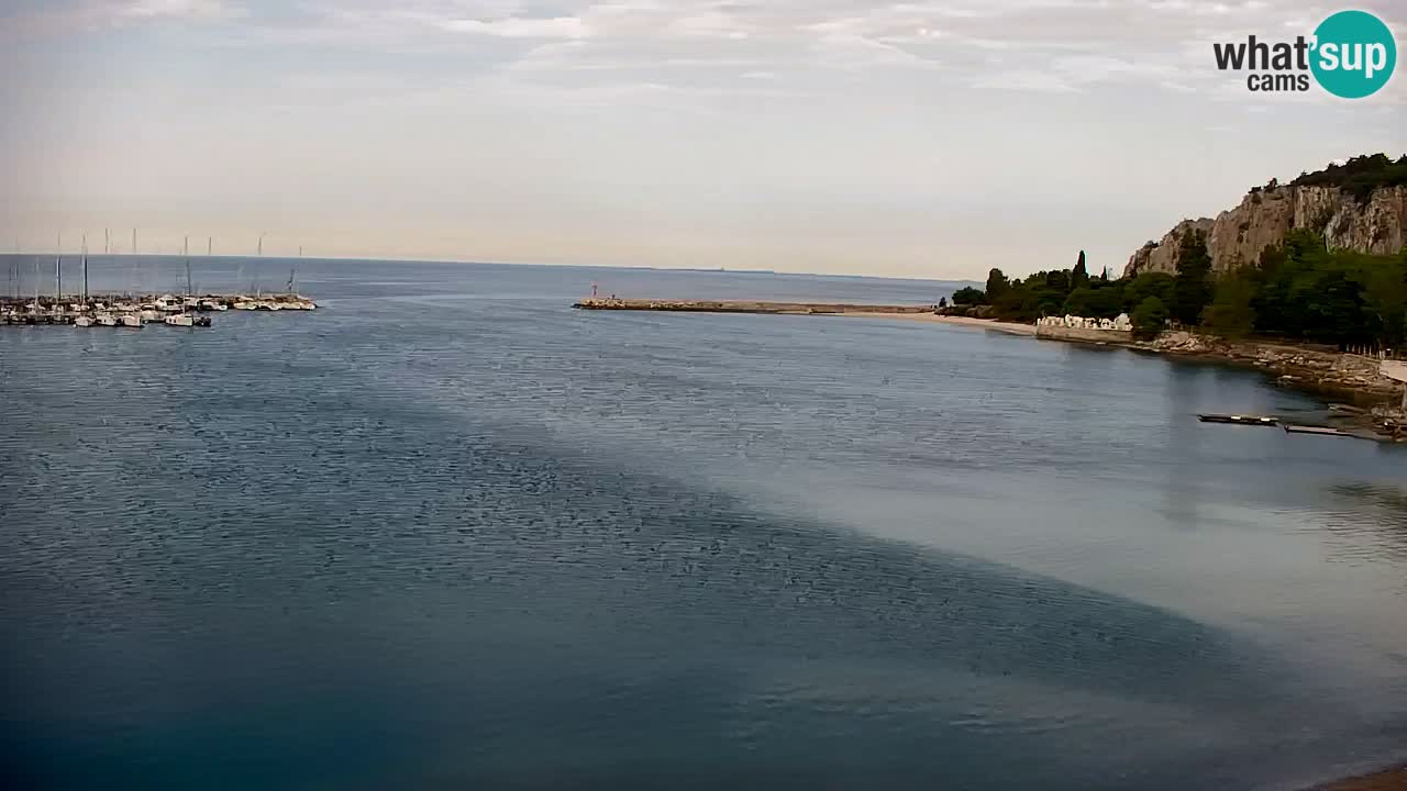 Web kamera Sistiana Uvala – Pogled uživo na marinu i zaljev