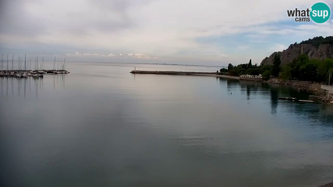 Webcam Baie de Sistiana – Vue en direct de la marina et de la baie