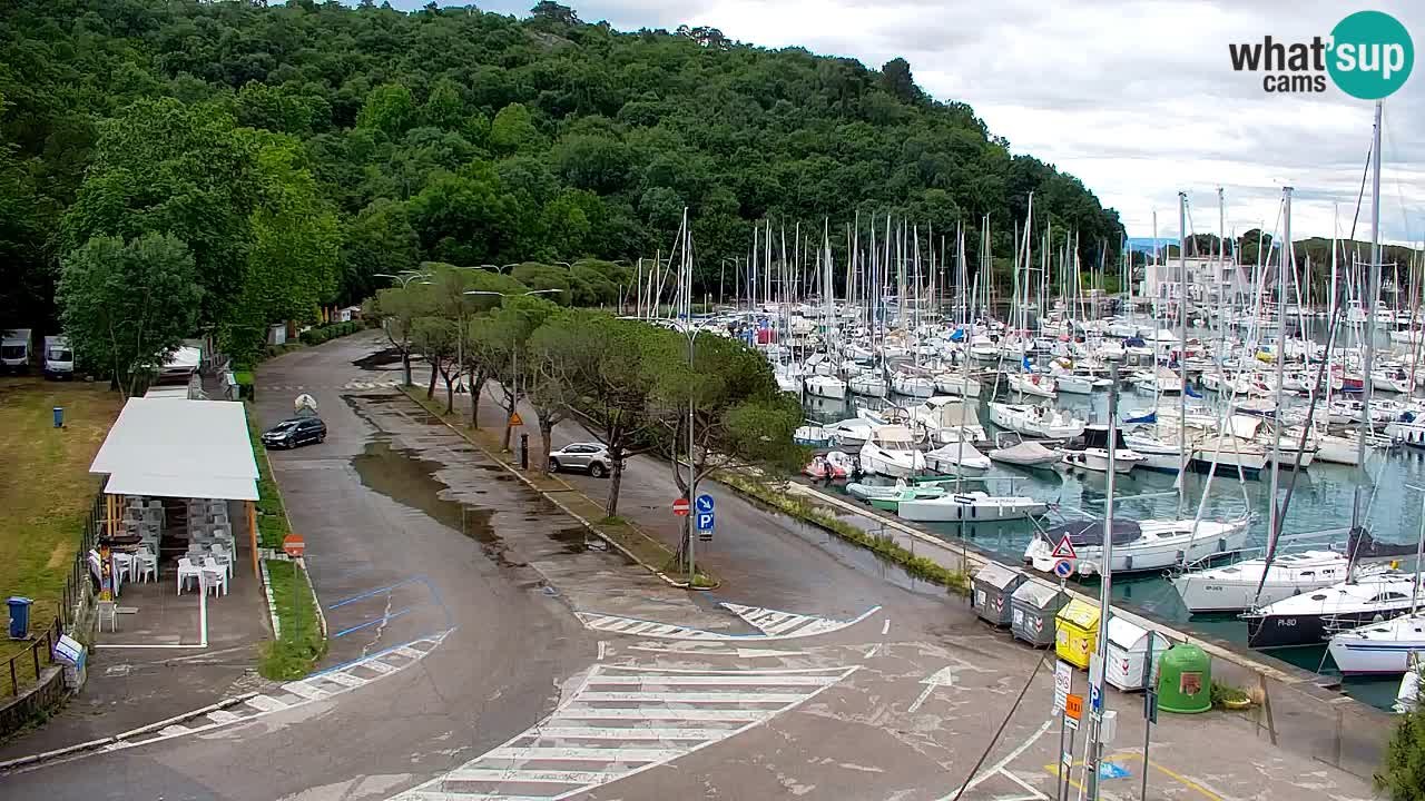 Webcam Bahía de Sistiana – Vista en directo del puerto deportivo y la costa