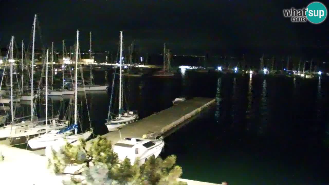 Spletna kamera Sesljanski zaliv – Pogled v živo na marino in zaliv
