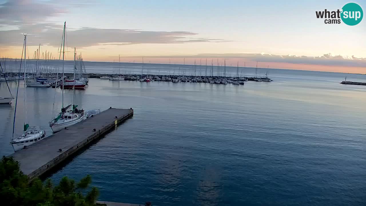 Webcam Baie de Sistiana – Vue en direct de la marina et de la baie