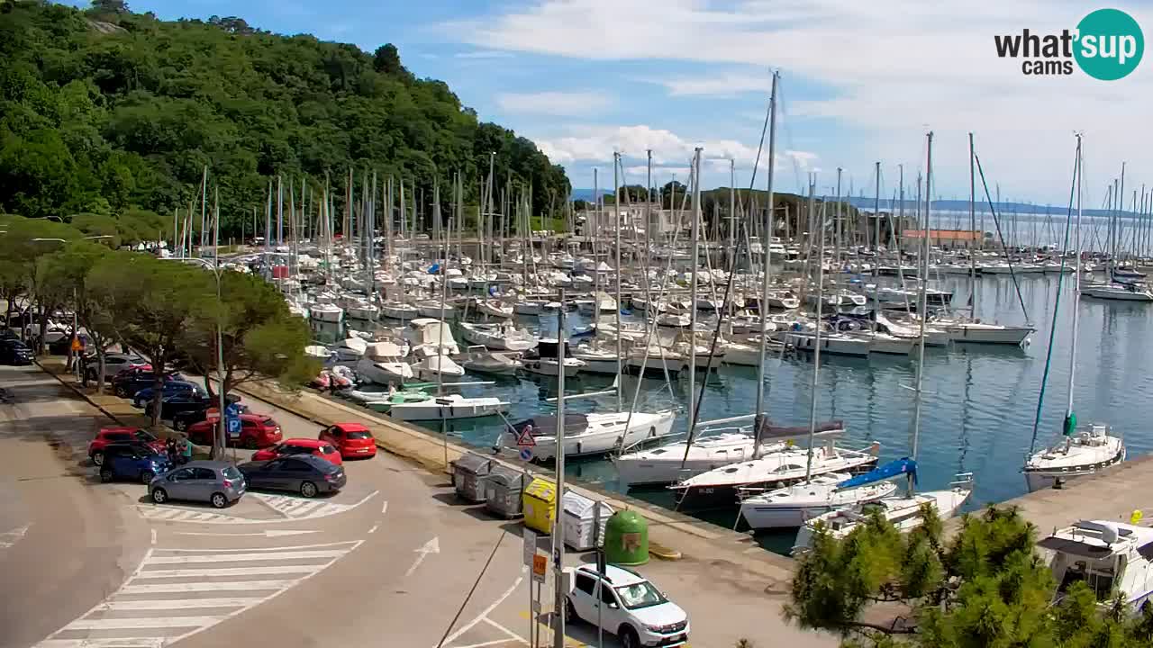 Web kamera Sistiana Uvala – Pogled uživo na marinu i zaljev