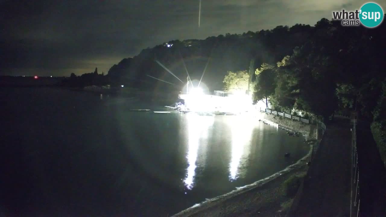 Webcam Bahía de Sistiana – Vista en directo del puerto deportivo y la costa