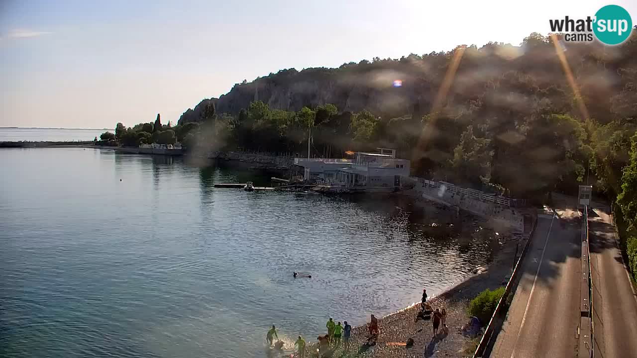 Webcam Bahía de Sistiana – Vista en directo del puerto deportivo y la costa