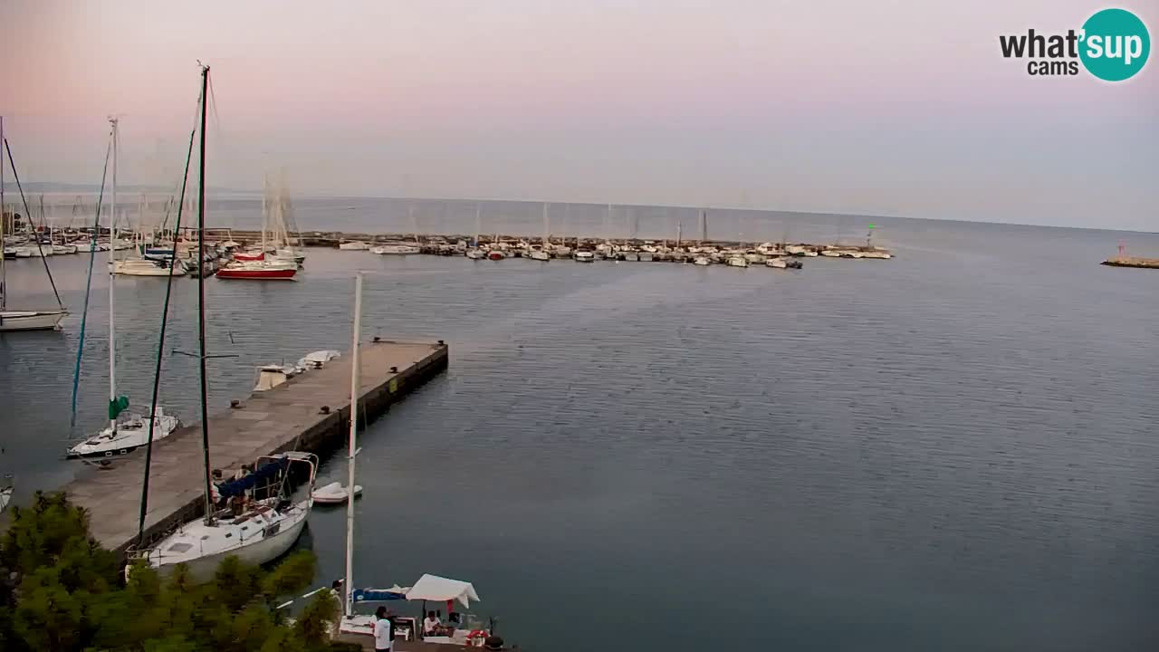 Web kamera Sistiana Uvala – Pogled uživo na marinu i zaljev
