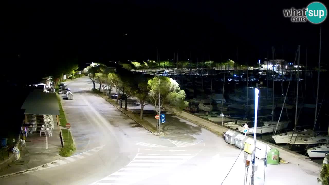Webcam Bahía de Sistiana – Vista en directo del puerto deportivo y la costa