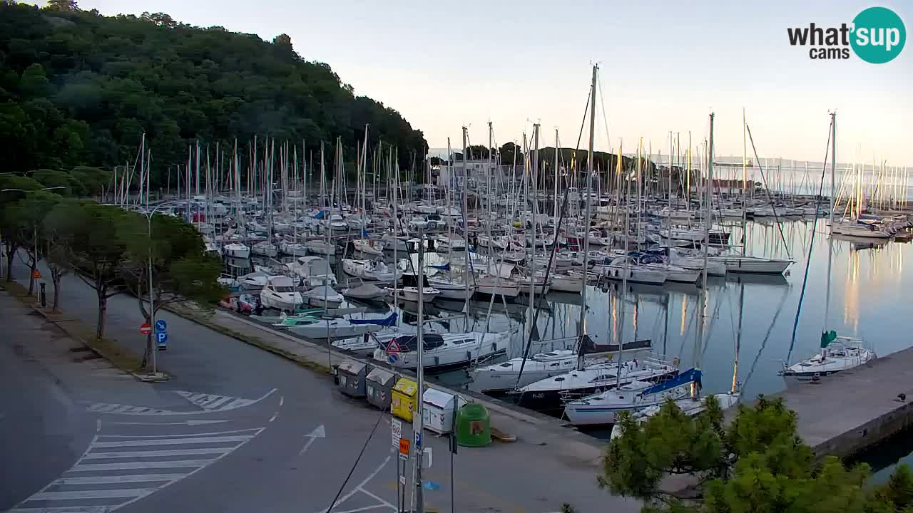 Web kamera Sistiana Uvala – Pogled uživo na marinu i zaljev