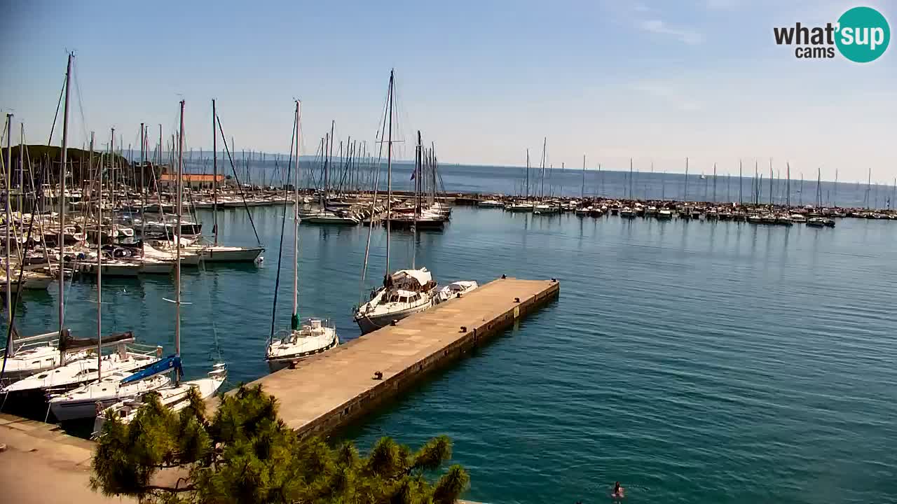 Webcam Baie de Sistiana – Vue en direct de la marina et de la baie
