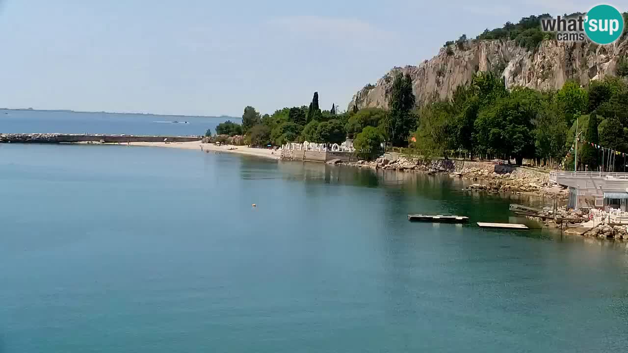 Spletna kamera Sesljanski zaliv – Pogled v živo na marino in zaliv