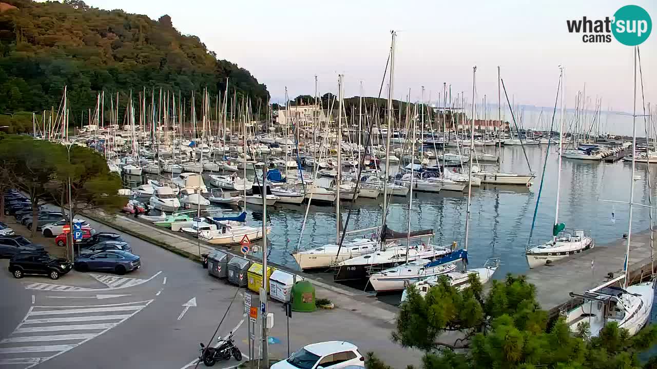 Webcam Bahía de Sistiana – Vista en directo del puerto deportivo y la costa
