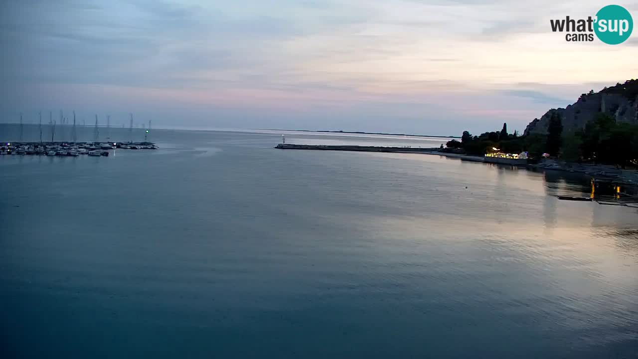 Webcam Baie de Sistiana – Vue en direct de la marina et de la baie