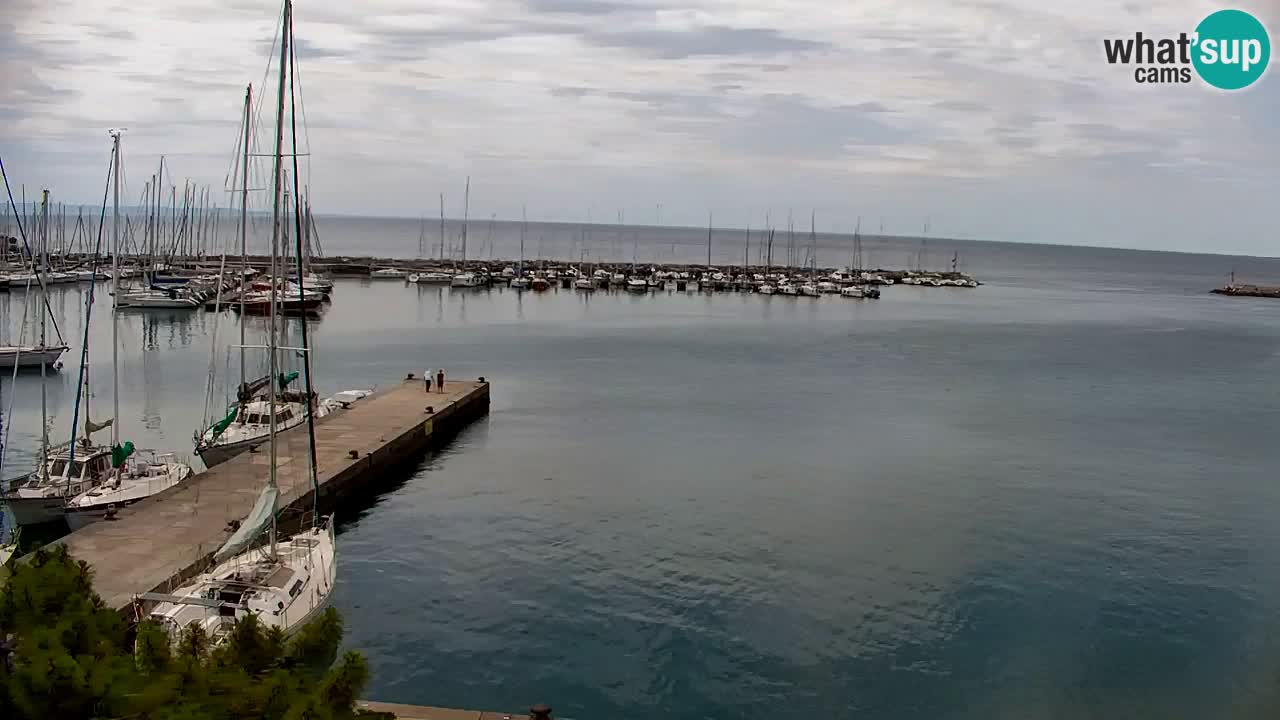 Webcam Baie de Sistiana – Vue en direct de la marina et de la baie