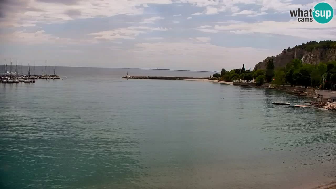 Web kamera Sistiana Uvala – Pogled uživo na marinu i zaljev